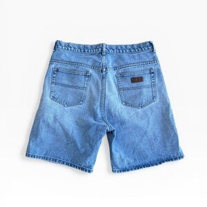 Vintage Denver Hayes Baggy Denim Shorts 90s Skater Jean Shorts Light Wash Sz 34